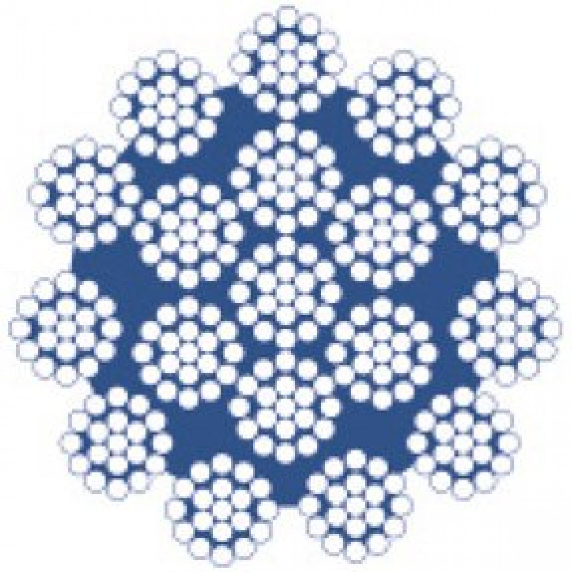 Cabo aço inox AISI316 WRSS 7x19 5mm 100m refª 035.0007 MACFER