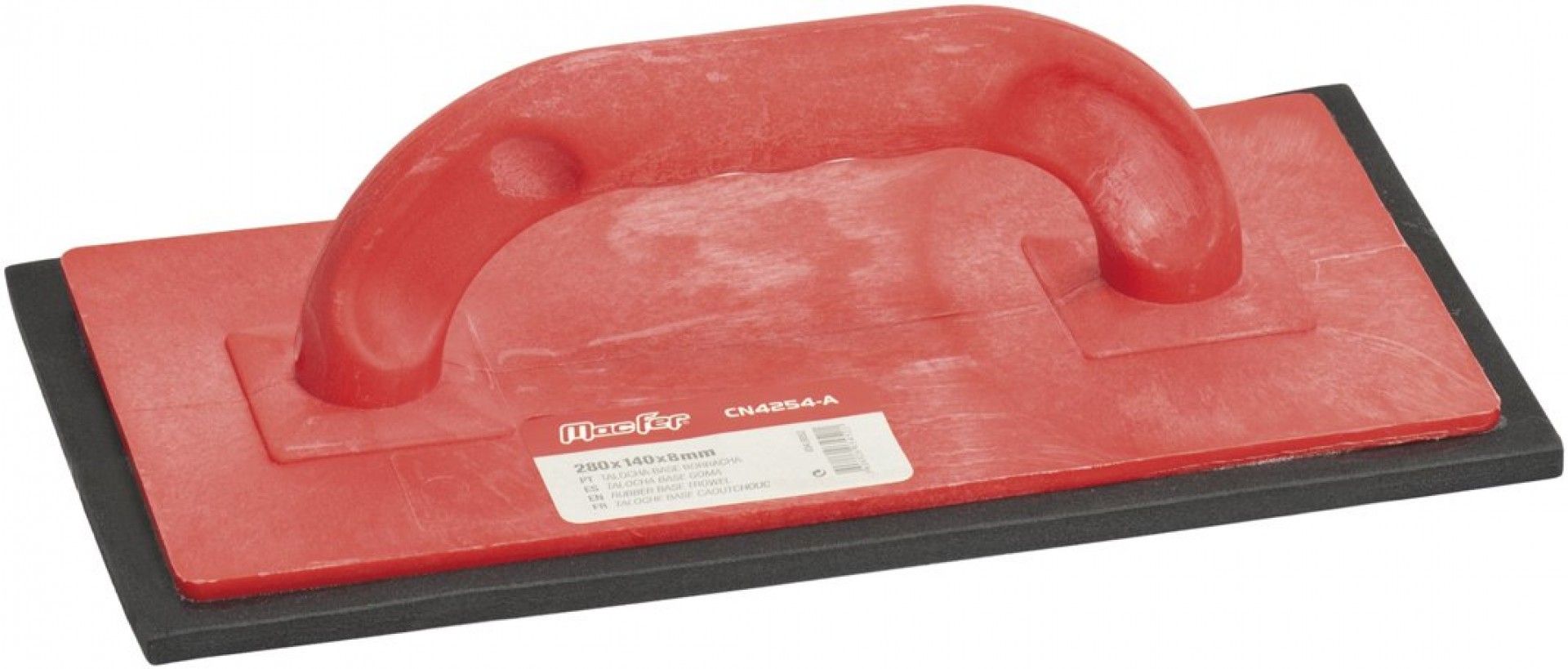 Talocha base borracha MacFer CN4254-A 280x140x10mm refª 034.0051 MACFER
