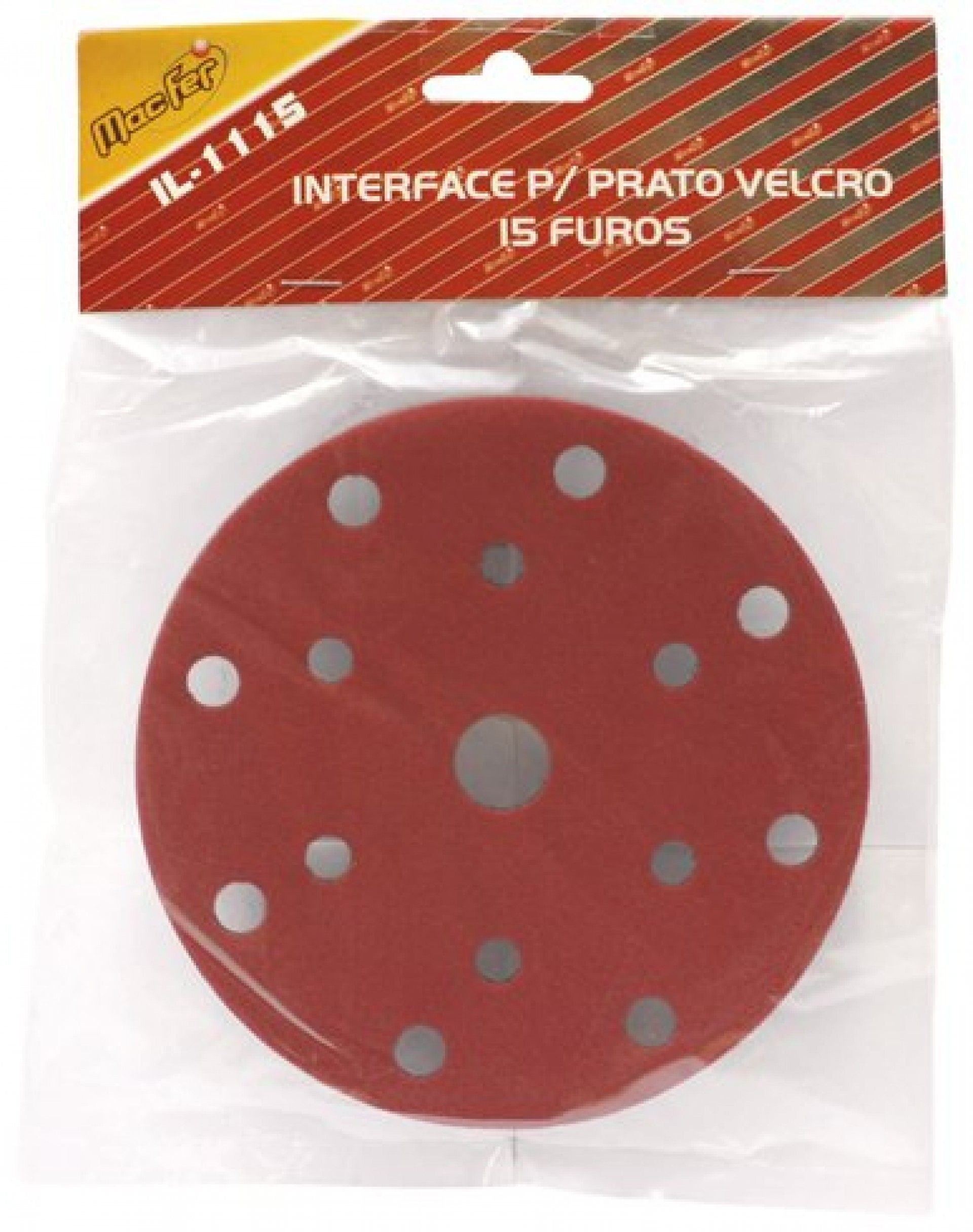 Interface p/ prato velcro 15 furos MacFer IL-1115 150mm refª 033.0041 MACFER