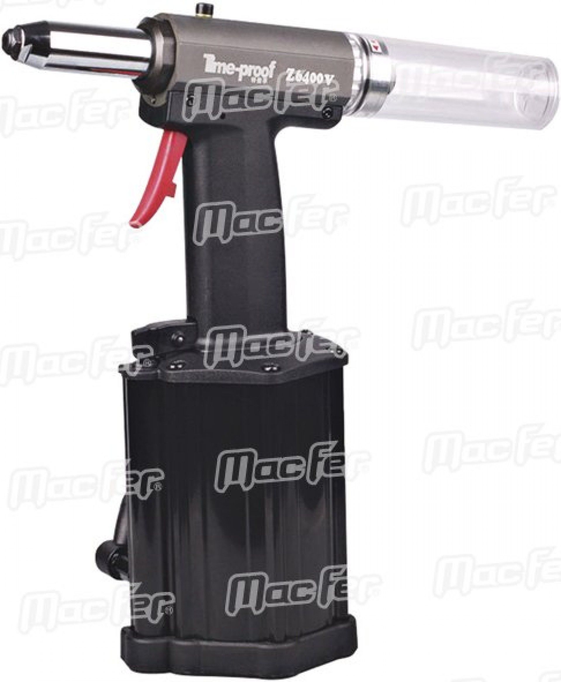 Pistola rebitar pneu. prof. Z6400V 3,2~6,4mm refª 030.0002 MACFER