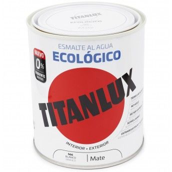 Esmalte ecolgico  base de gua mate branco 750ml ref 02T056634 TITAN