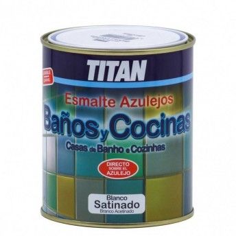Esmalte p/azuleijos acetinado branco 0.75L ref 02E140034 Titan