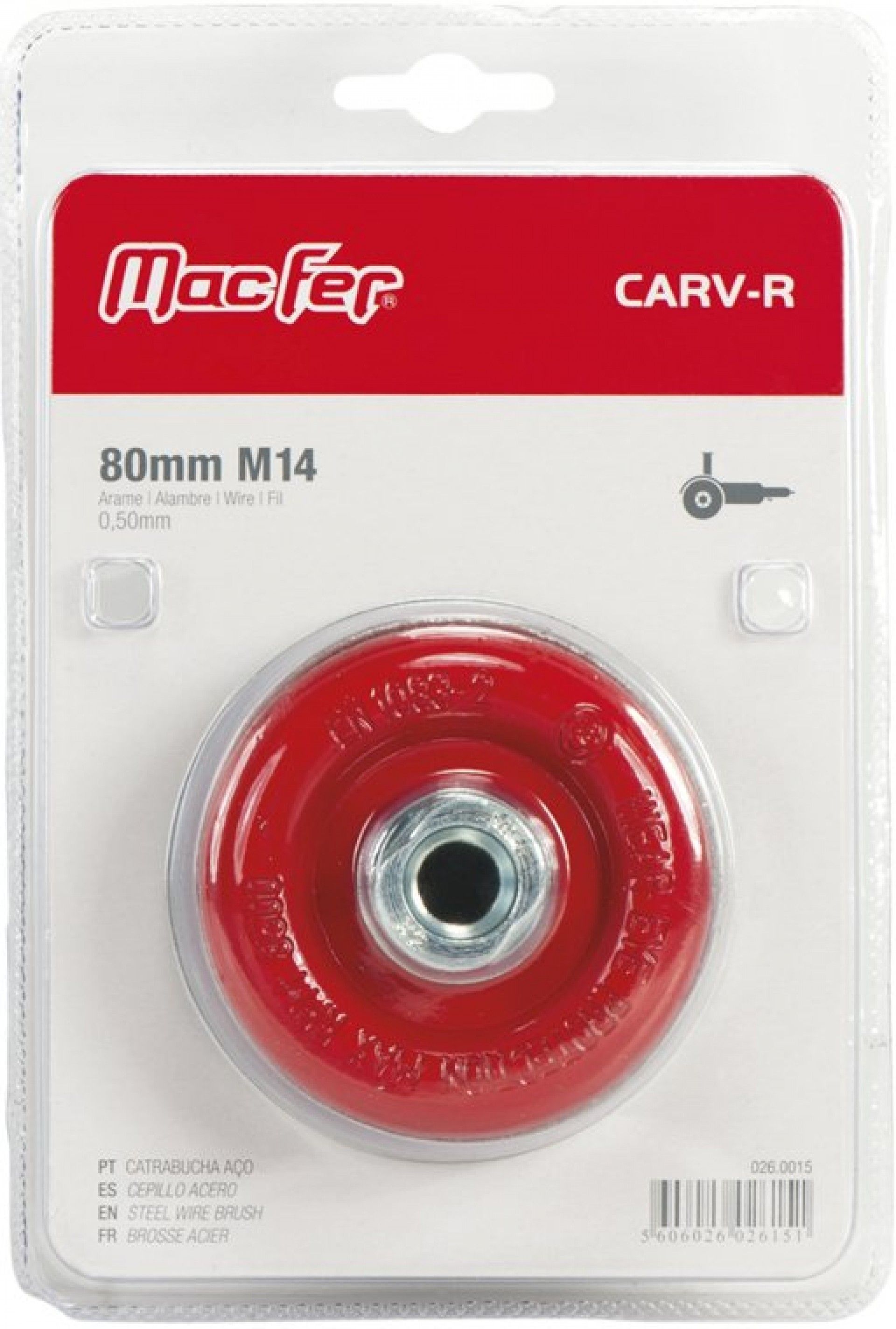 Catrab. aço c/ rosca t/ vaso CARV-R M14 65mm refª 026.0017 MACFER
