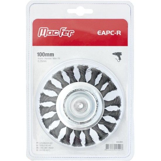 Catrabucha a�o com perno circular arame retorcido EAPC-R 100mm (bls) ref� 025.0041 MACFER