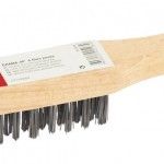 Escova ao c/ cabo madeira MacFer EAMM-5P 5 filas preta ref 025.0029 MACFER