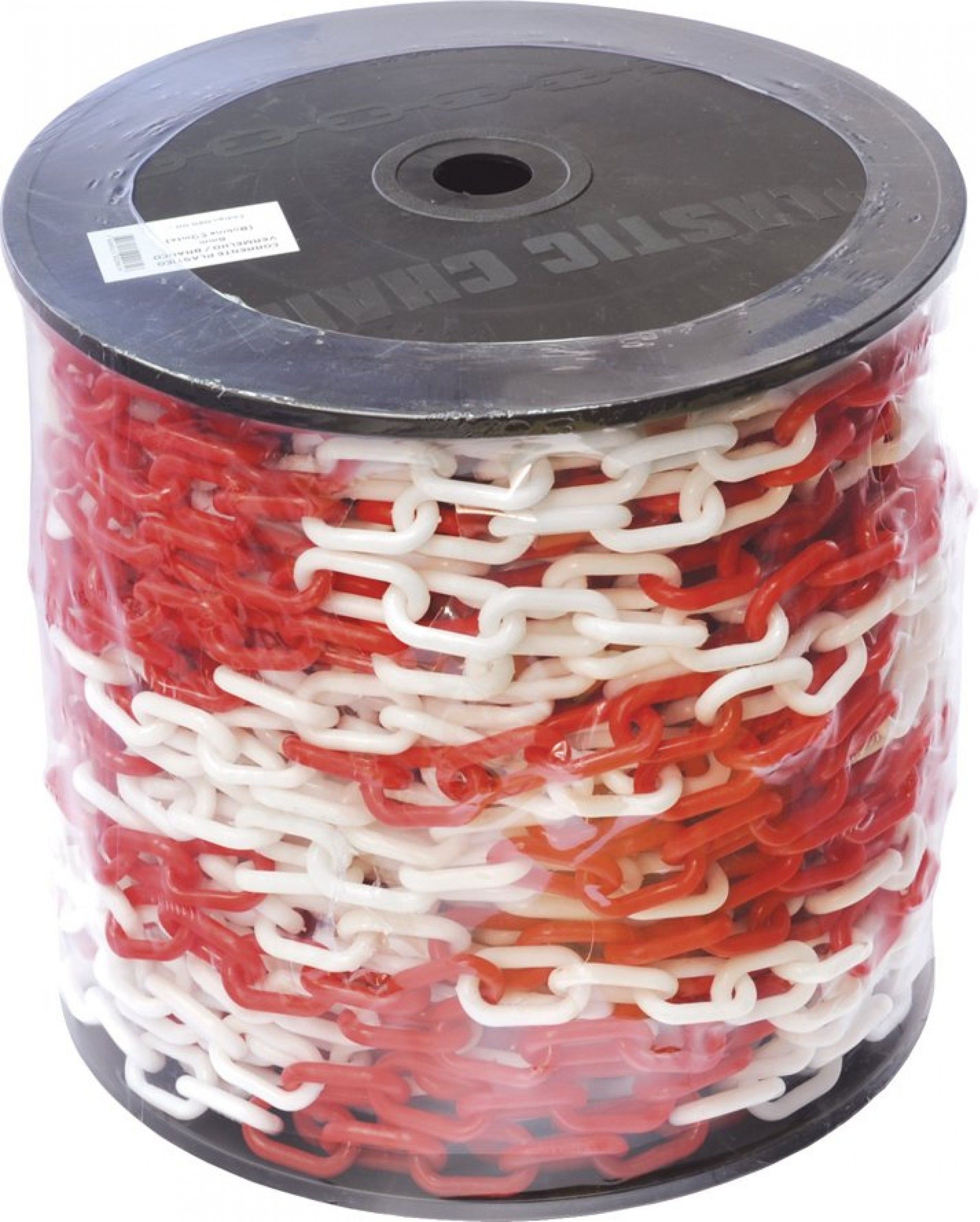 Corrente plástico CPYBK 8mm amarela/ preta (25m) refª 020.0074 MACFER