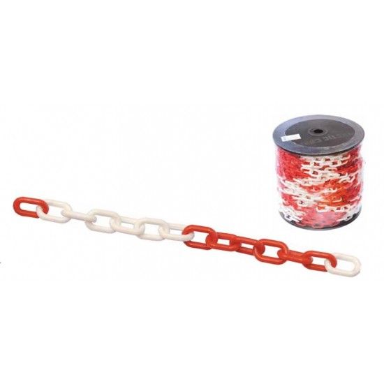 Corrente pls.  CPRWH   8mm vermelha/ branca  ref 020.0067 MACFER