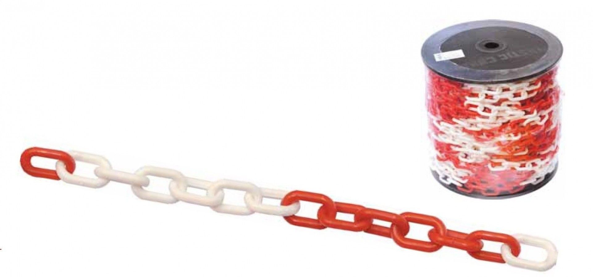 Corrente plás. CPRWH 8mm vermelha/ branca refª 020.0069 MACFER