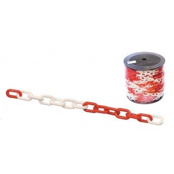 Corrente pls.  CPRWH   6mm vermelha/ branca  ref 020.0068 MACFER