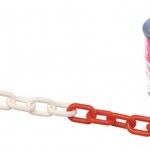 Corrente pls.  CPRWH   8mm vermelha/ branca  ref 020.0069 MACFER