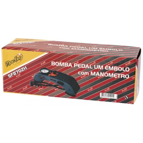 Bomba pedal 2 mbolos c/ manmetro MacFer SF8704G ref 019.0022 MACFER
