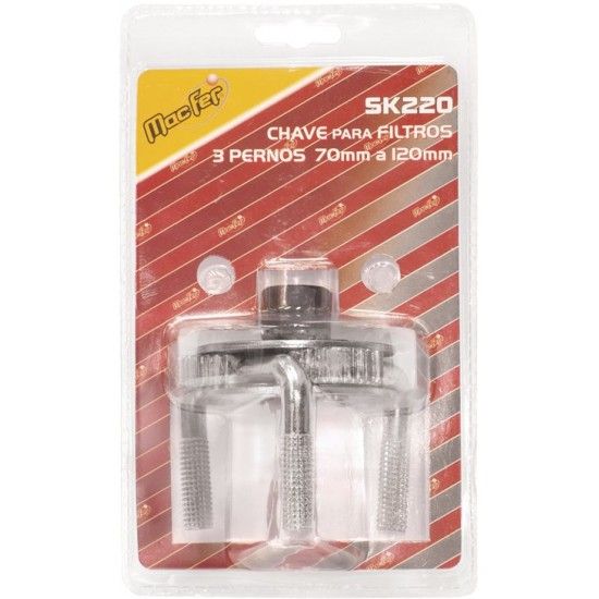 Ch. p/ filtros 3 pernas MacFer SK220 70~120mm refª 019.0012 MACFER Ch. p/ filtros 3 pernas MacFer SK220 70~120mm refª 019.0012 MACFER