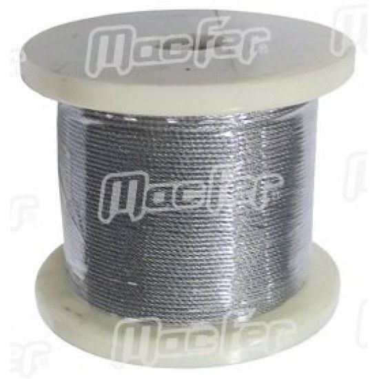 Cabo aço galv. MacFer WRG 7x7 1,5mm refª 018.0024 MACFER Cabo aço galv. MacFer WRG 7x7 1,5mm refª 018.0024 MACFER