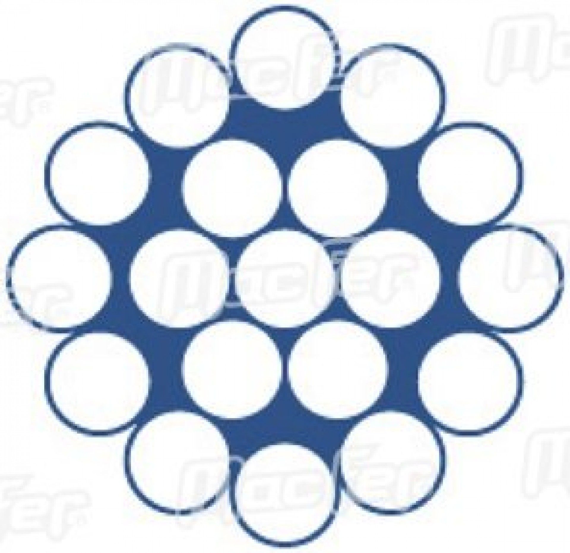 Cabo aço galvanizado WRG 1x19 Ref 018.0018