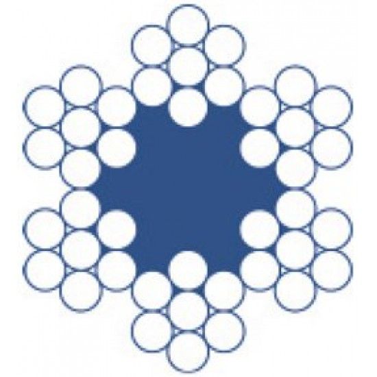 Cabo a�o galvanizado WRG 6x7+F 3,0mm 250m ref� 018.0027 MACFER