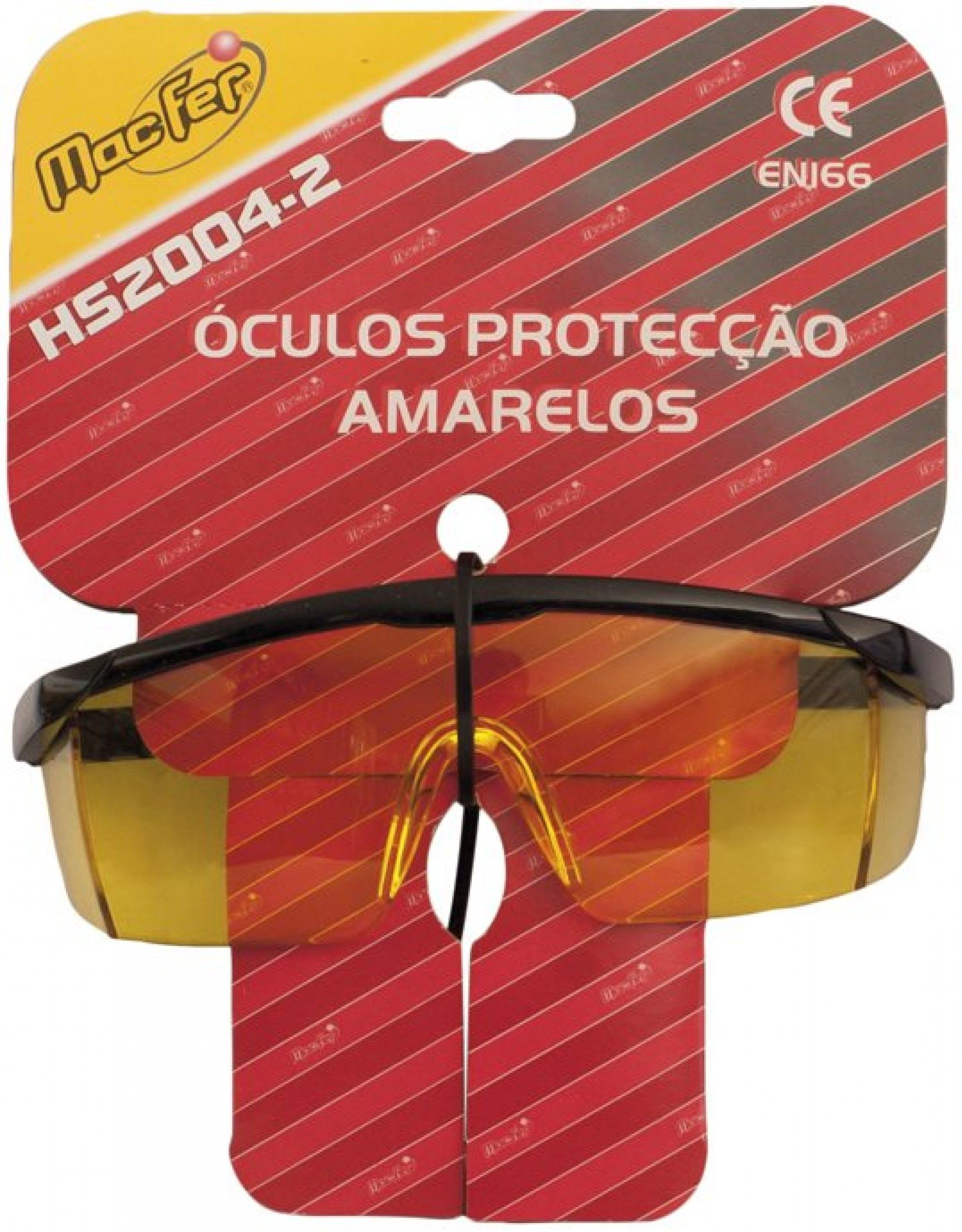 Óculos prot. MacFer HS2004-2 amarelo refª 017.0024 MACFER