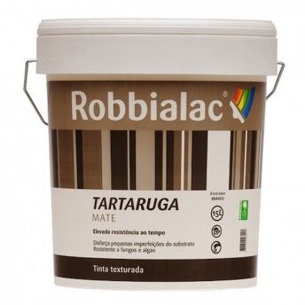 Tinta texturada Tartaruga  mate branco 15L ref 017-0001 Robbialac