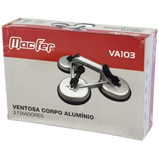 Ventosa corpo alumínio 3 fixadores MacFer VA103 115mm refª 017.0009 MACFER Ventosa corpo alumínio 3 fixadores MacFer VA103 115mm refª 017.0009 MACFER