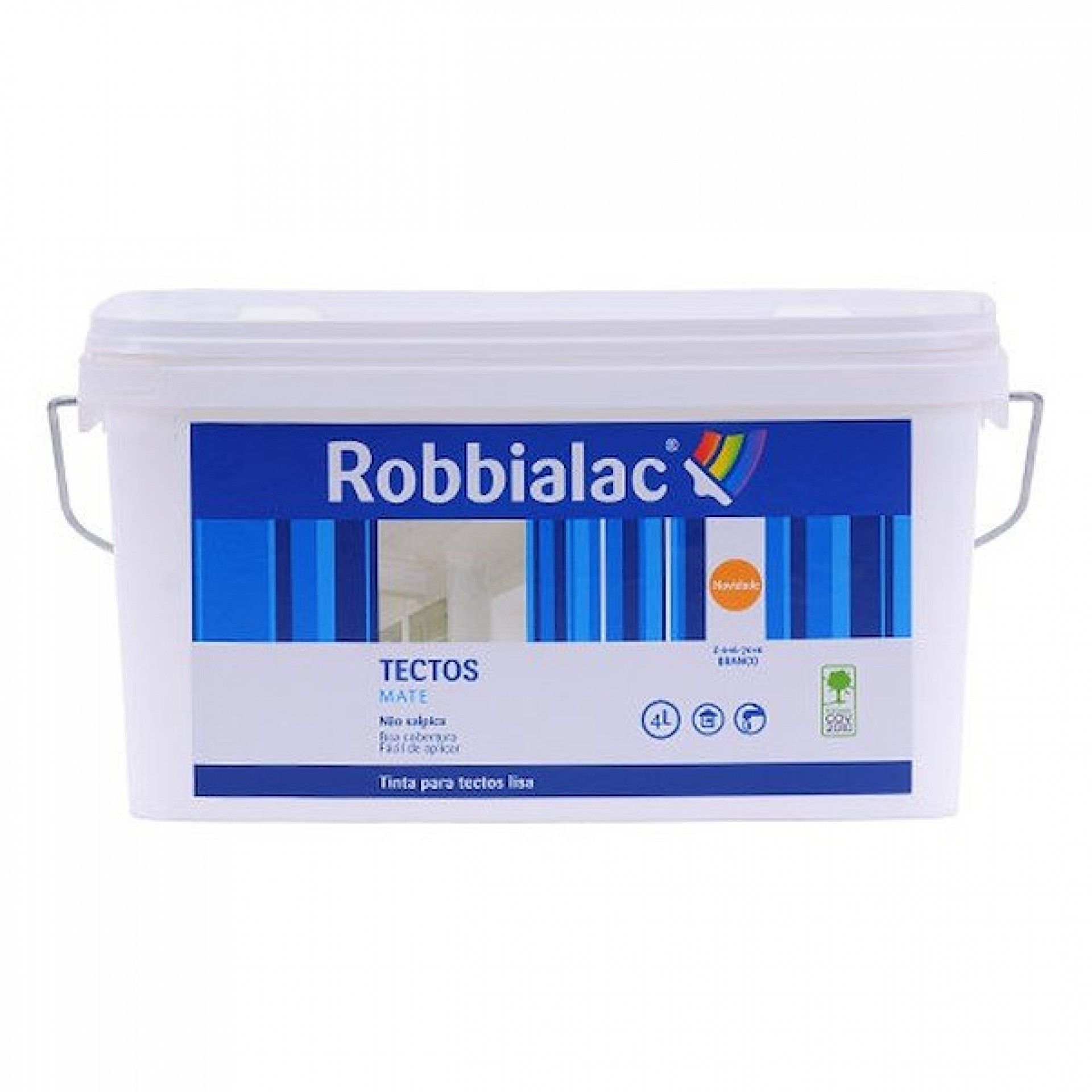 TINTA TECTOS MATE 016-7010 BRANCO 4L ROBBIALAC