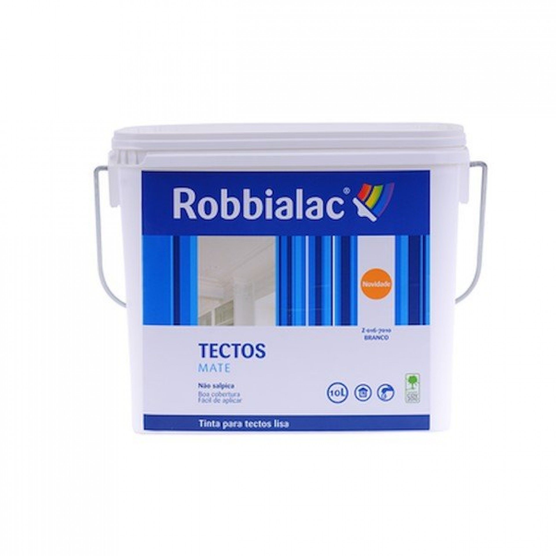 TINTA TECTOS MATE 016-7010 BRANCO 10L ROBBIALAC