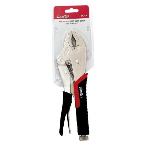 Alicate presso boca curva c/ punho MacFer DL-IA 10" ref 016.0008 MACFER