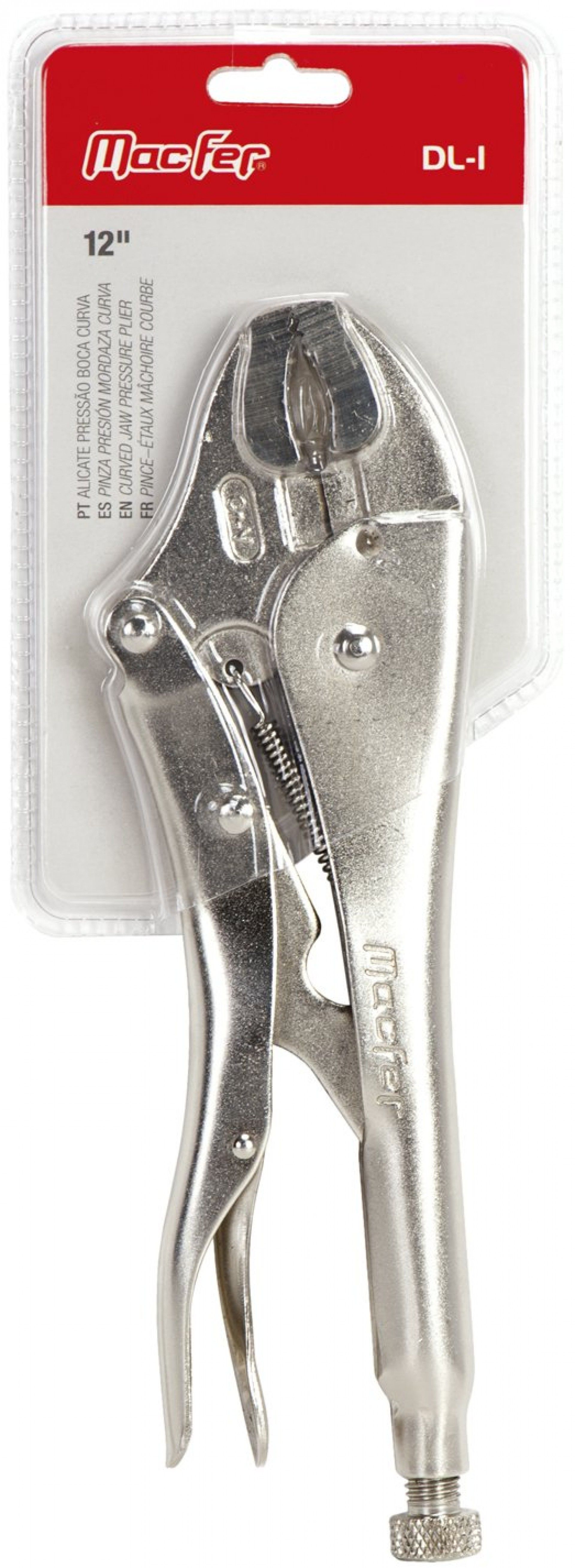 Alicate pressão boca curva MacFer DL-I 12" refª 016.0005 MACFER