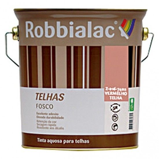 Tinta Vermelho Telhas fosco 5L ref 016-7402 Robbialac