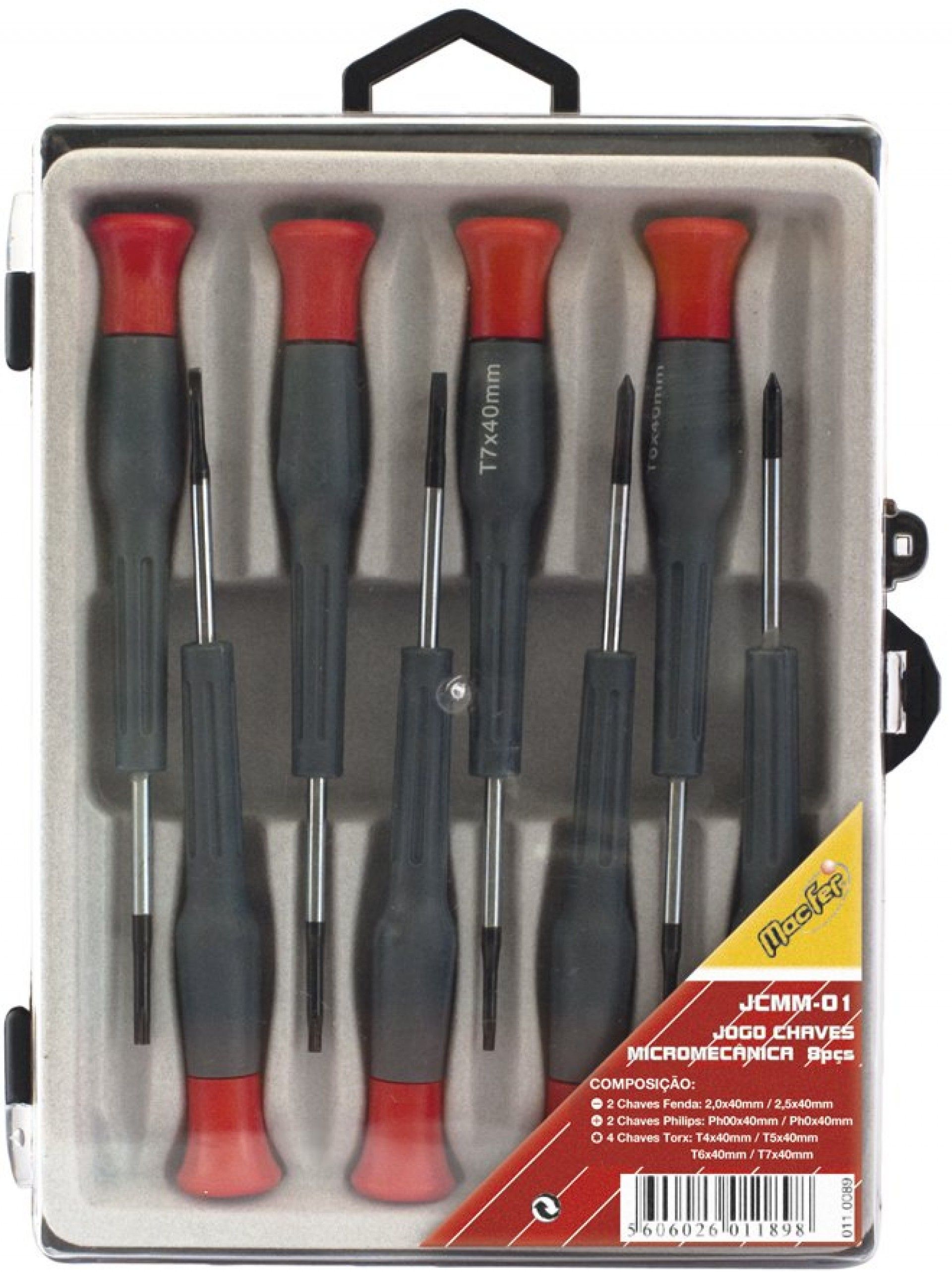 Jg. ch. micromecânica MacFer JCMM-01 8pçs refª 011.0089 MACFER