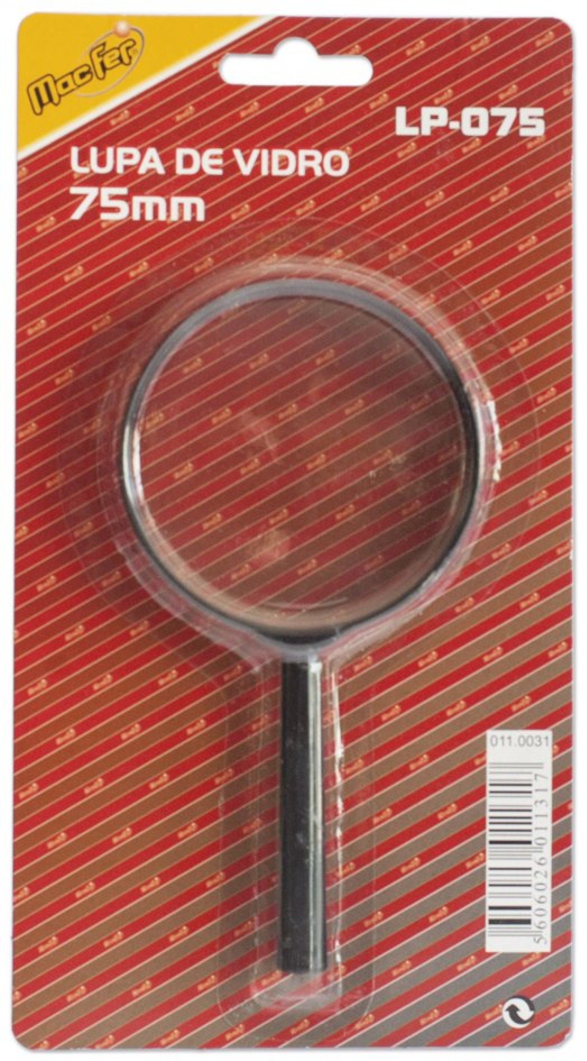 Lupa vidro MacFer LP-075 75mm refª 011.0031 MACFER