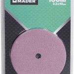 Disco Abrasivo, Afiador de Corrente, 100mm, 3.2x10mm refª 01010 MADER Disco Abrasivo, Afiador de Corrente, 100mm, 3.2x10mm refª 01010 MADER