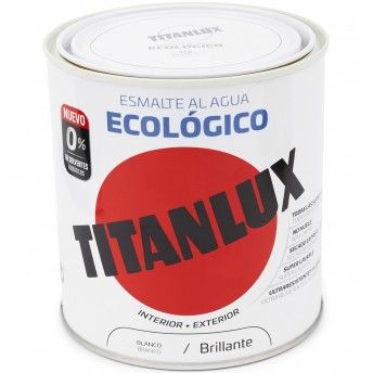 Esmalte ecolgico  base de gua brilhante branco 750ml ref 00T056634 TITAN