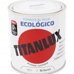Esmalte ecológico à base de água brilhante branco 750ml refª 00T056634 TITAN Esmalte ecológico à base de água brilhante branco 750ml refª 00T056634 TITAN