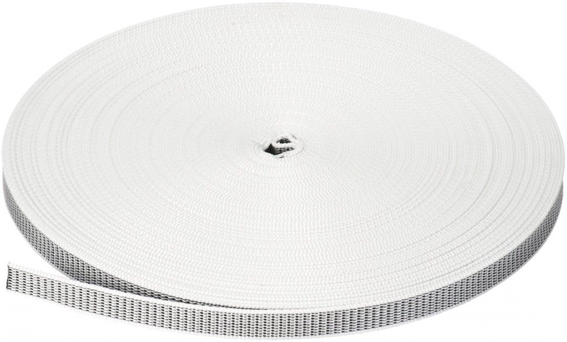 Fita p/ estore nylon FEN-BP 20mm 50m branca/ preta refª 009.0062 MACFER