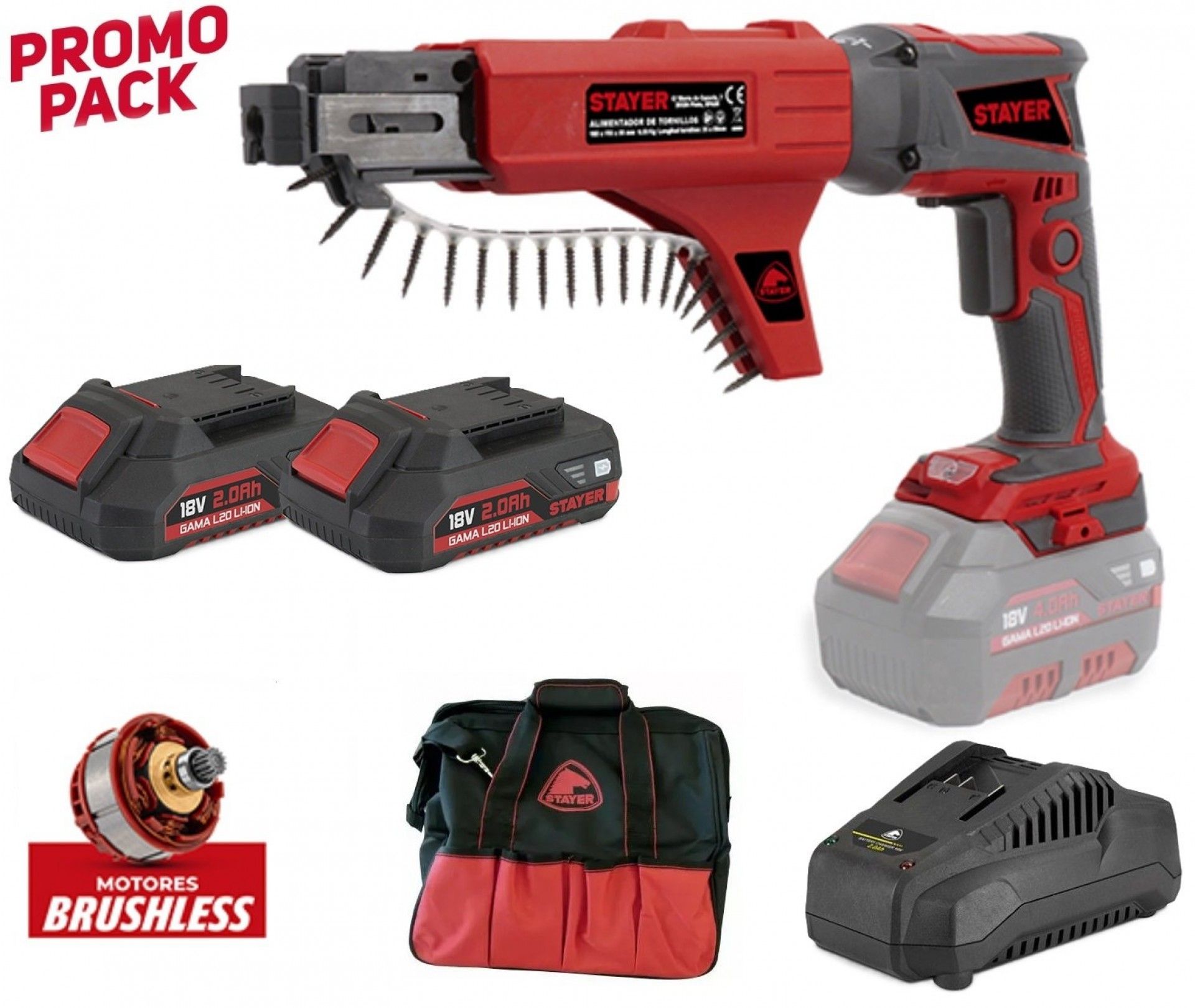 Aparafusadora DWS L20 brushless refª 1.3177 STAYER