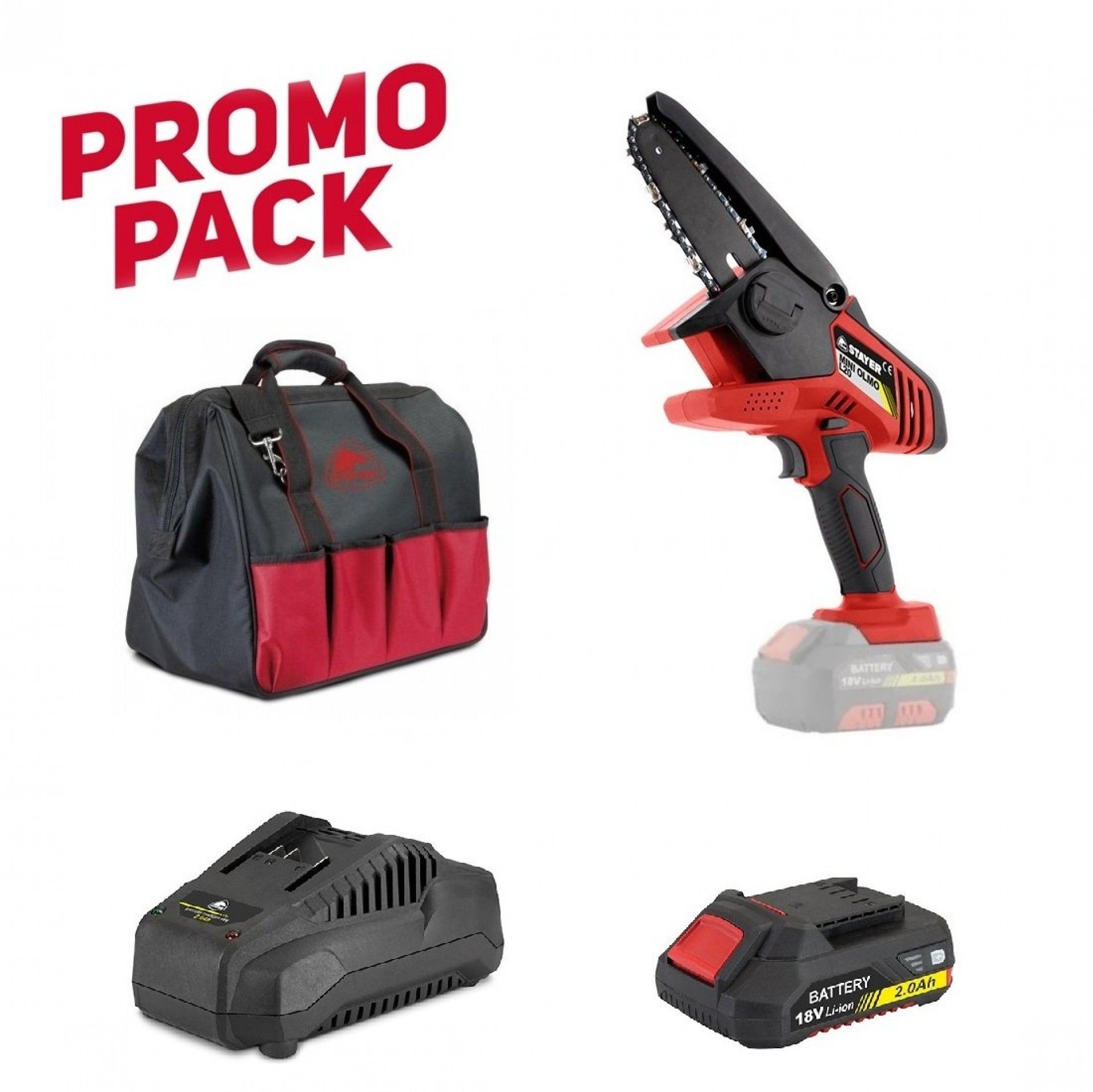 Mini serra OLMO L20 1x2.0Ah + Bolsa Ref 1.2809 STAYER