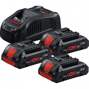 Starterkit  3 x ProCore 18V 4.0Ah + GAL 1880 CV ref 0615990N2G BOSCH