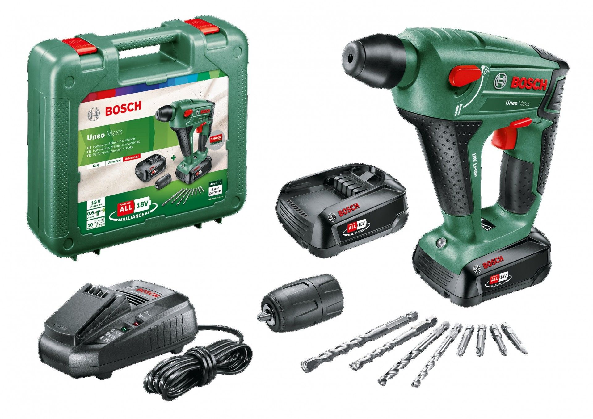 Martelo perfurador sem fio Uneo Maxx refª 0603952327 BOSCH