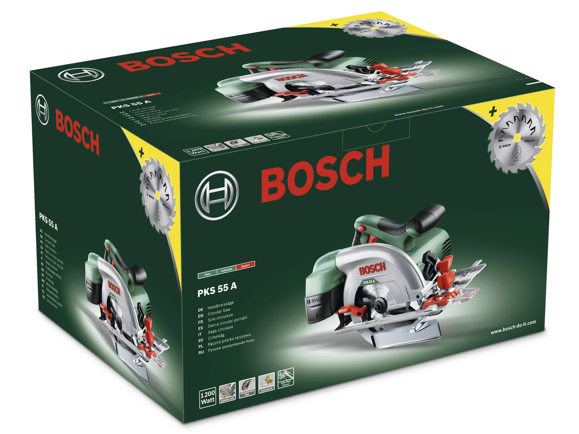 Serra circular PKS 55 A + disco extra refª 0603501002 BOSCH