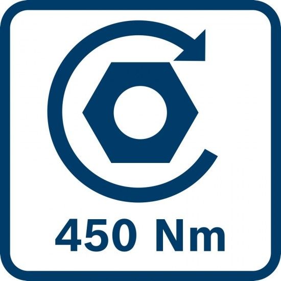 Aparafusadora impacto Bosch  GDS 18V-450 HC + 2 baterias 5.0Ah + carregador e mala 06019K4003