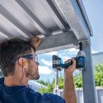 Aparafusadora impacto Bosch  GDS 18V-450 HC + 2 baterias 5.0Ah + carregador e mala 06019K4003