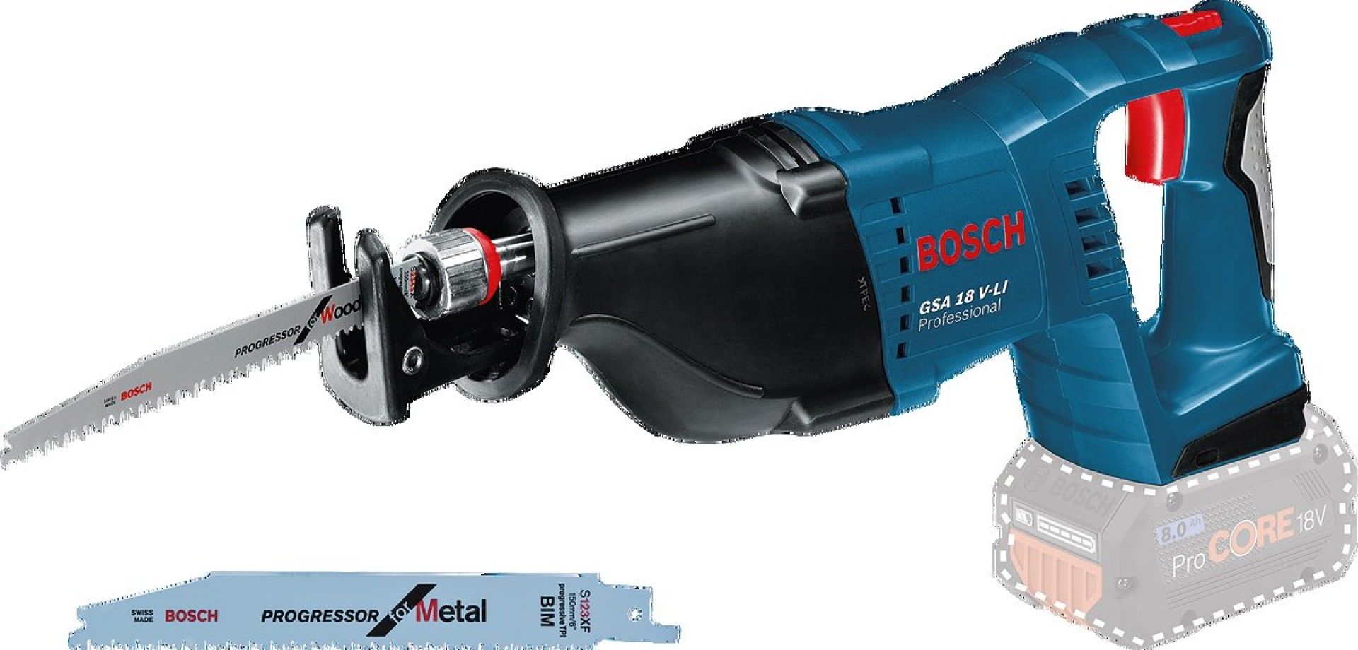 Serra sabre sem fio GSA 18 V-LI refª 060164J000 BOSCH