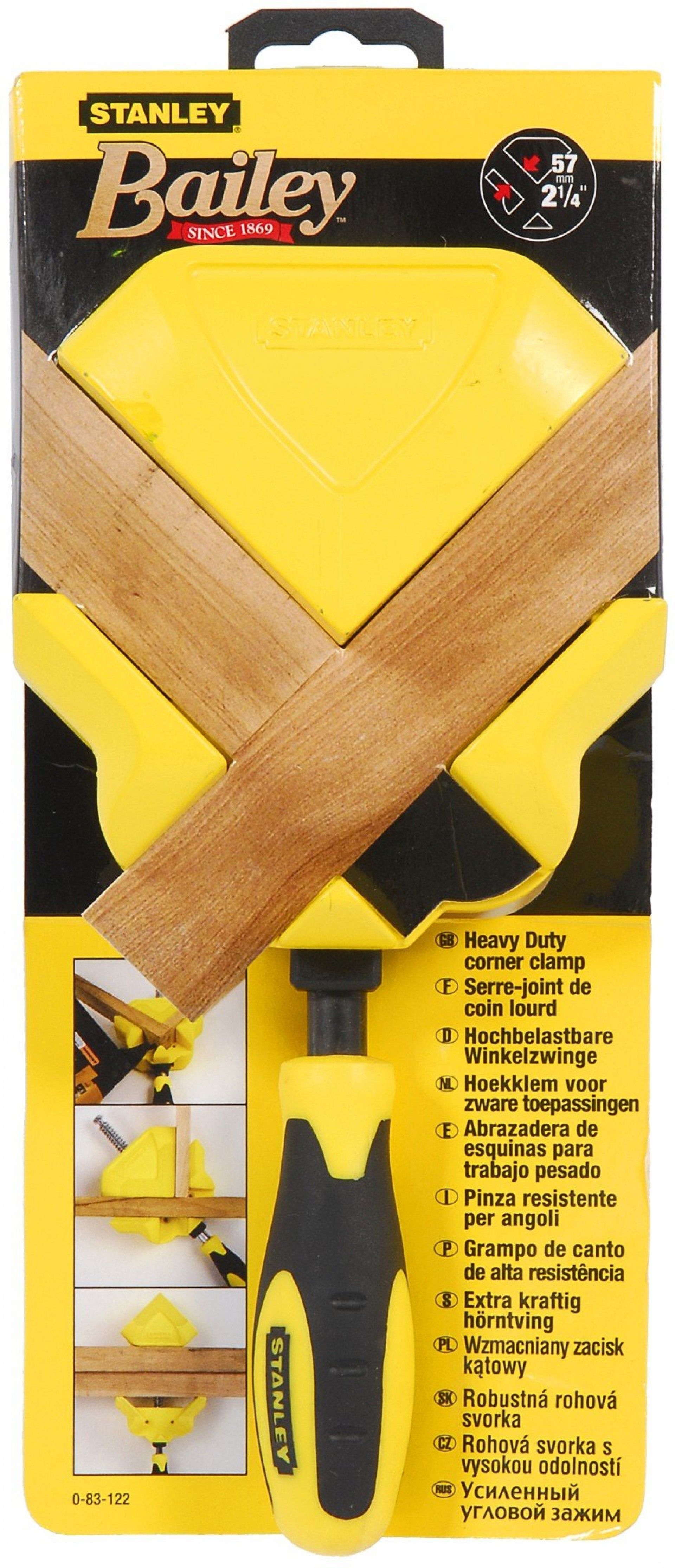 GRAMPO ANGULO 0-83-122 SERVIÇO PESADO STANLEY