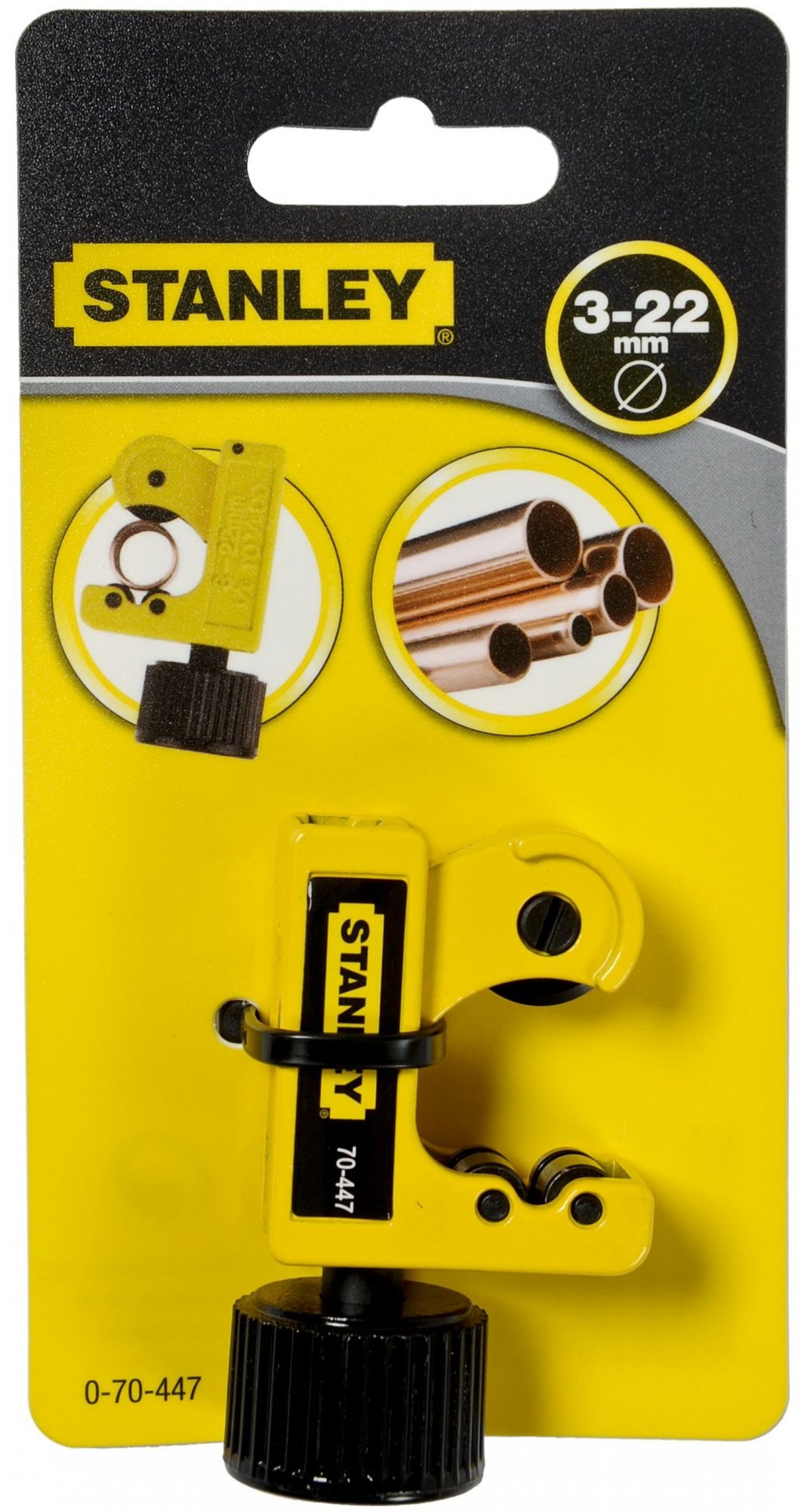 Corta-tubos de 3 a 22 mm refª 0-70-447 STANLEY