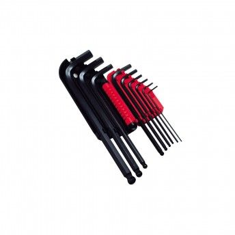 Kit chaves sextavadas com bola de 1,5 a 10mm - tipo livro - ref 0-69-256 STANLEY