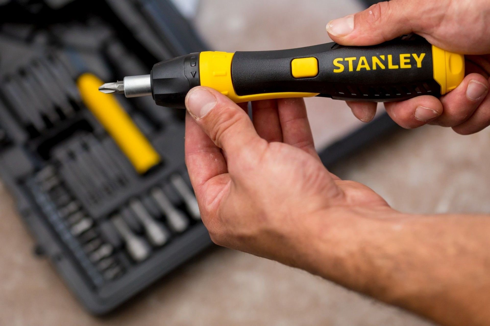 kit chave punho c/roquete 38 peças refª 0-63-038 STANLEY