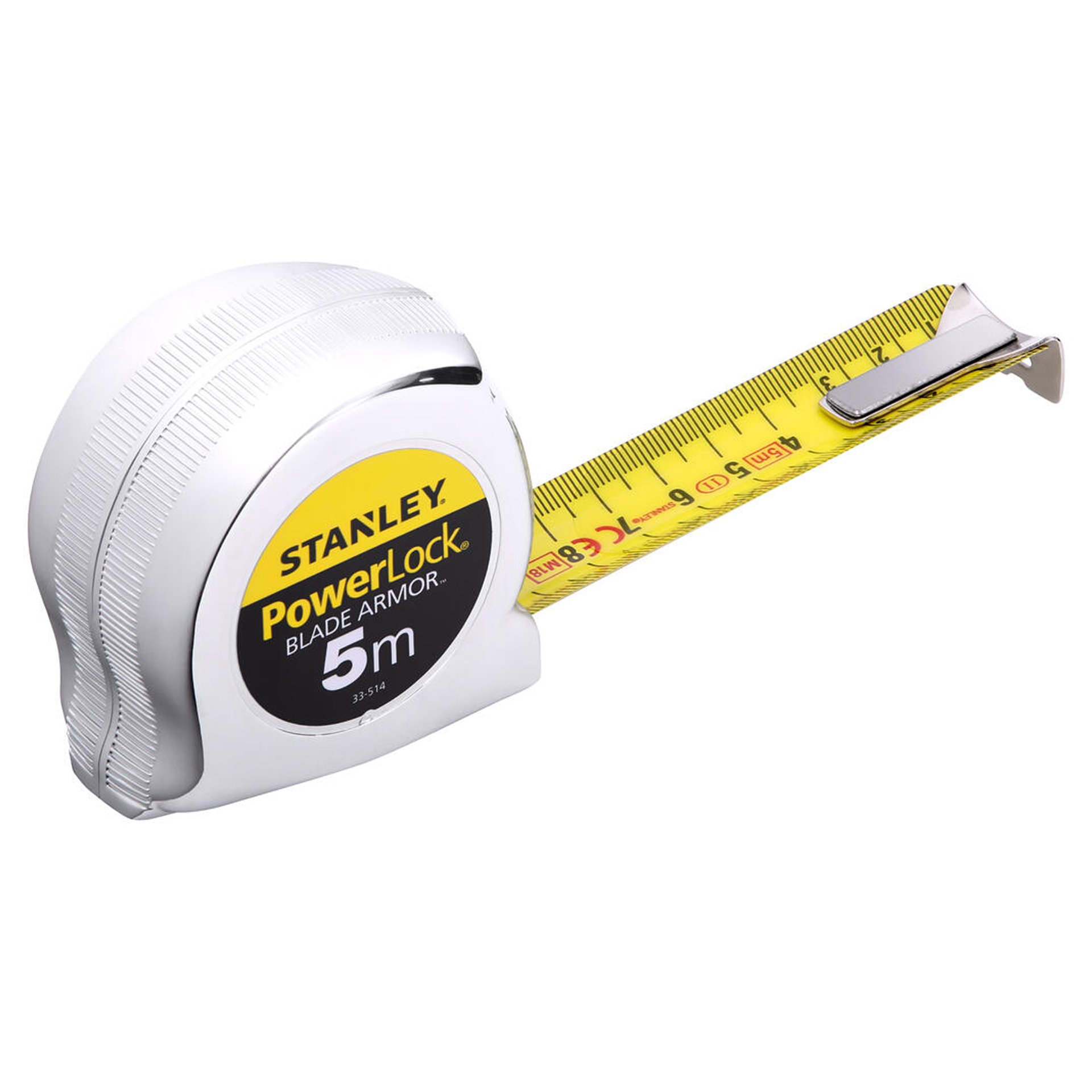 Fita métrica Powerlock 5m x 25mm BLADE ARMOR refª 0-33-514 STANLEY