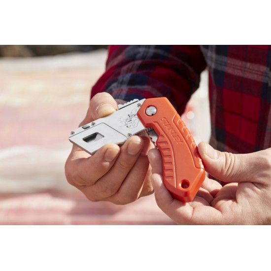 Faca de segurança dobrável refª 0-10-243 STANLEY Faca de segurança dobrável refª 0-10-243 STANLEY