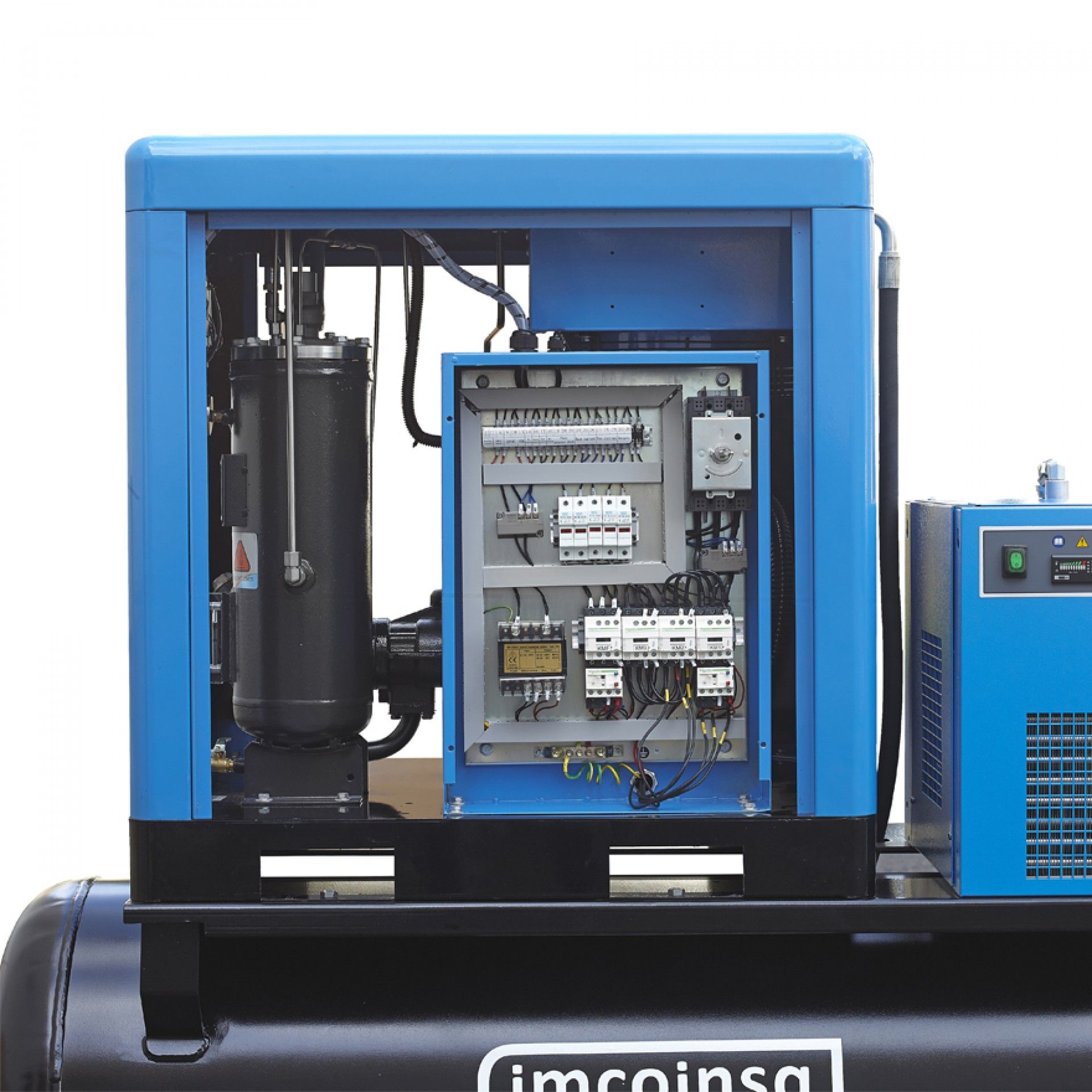 Compressor de parafuso 400V 50Hz 500L, 10Hp, 900 Lpm (compressor + tanque +secador) refª 0Z8105 IMCO