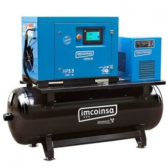 Compressor de parafuso 230V 50Hz 300L, 5.5Hp, 500 Lpm (compressor + tanque +secador) ref 0Z70536 IM