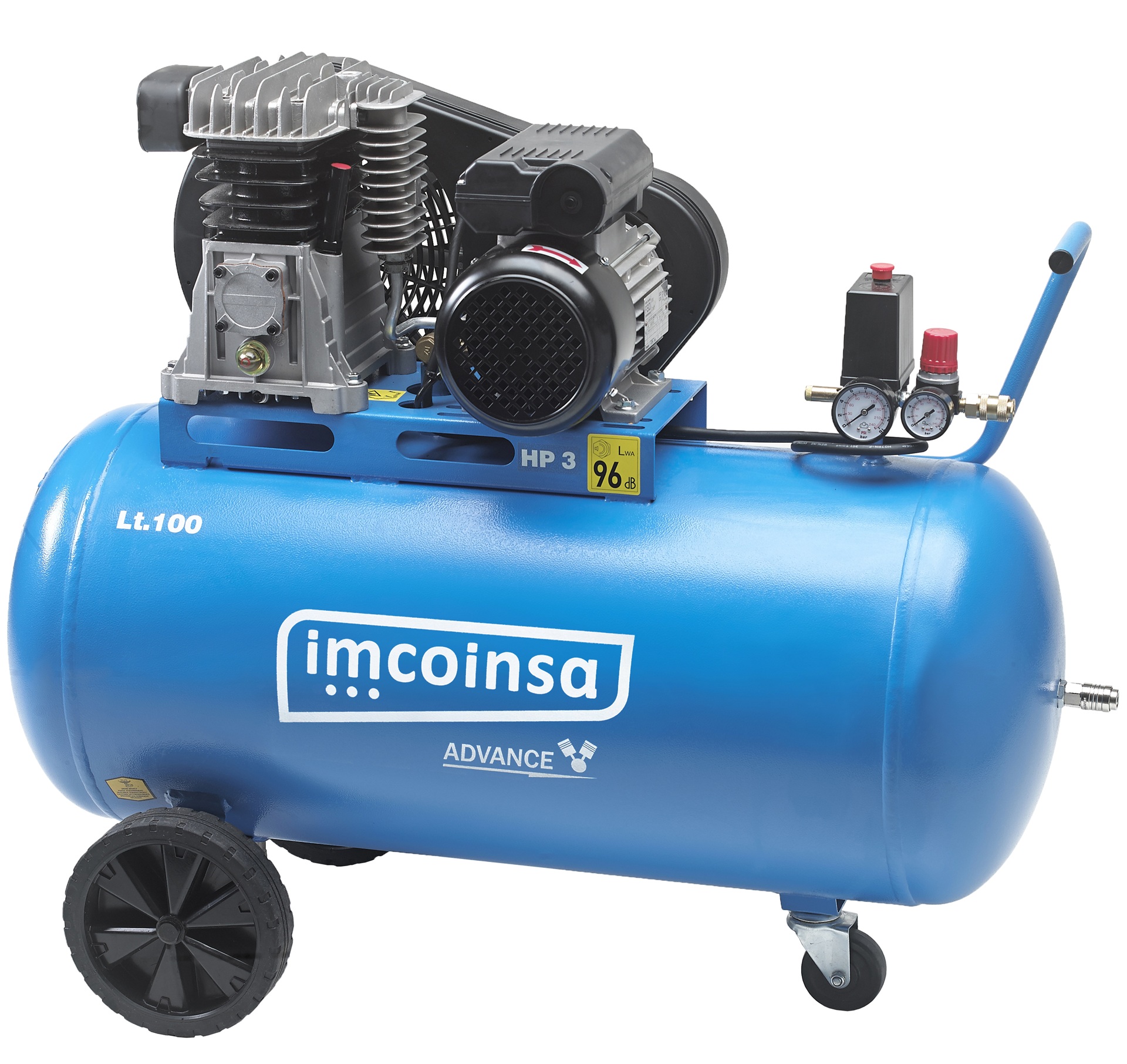 Compressor de Ar , 100L / 3HP 230v Advance refª 04N433E IMCOINSA